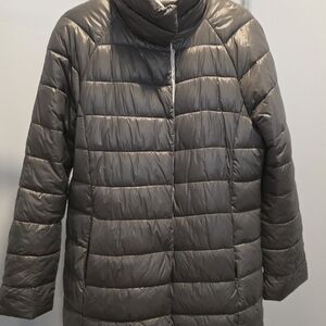 Women's Gray Puffer Jacket